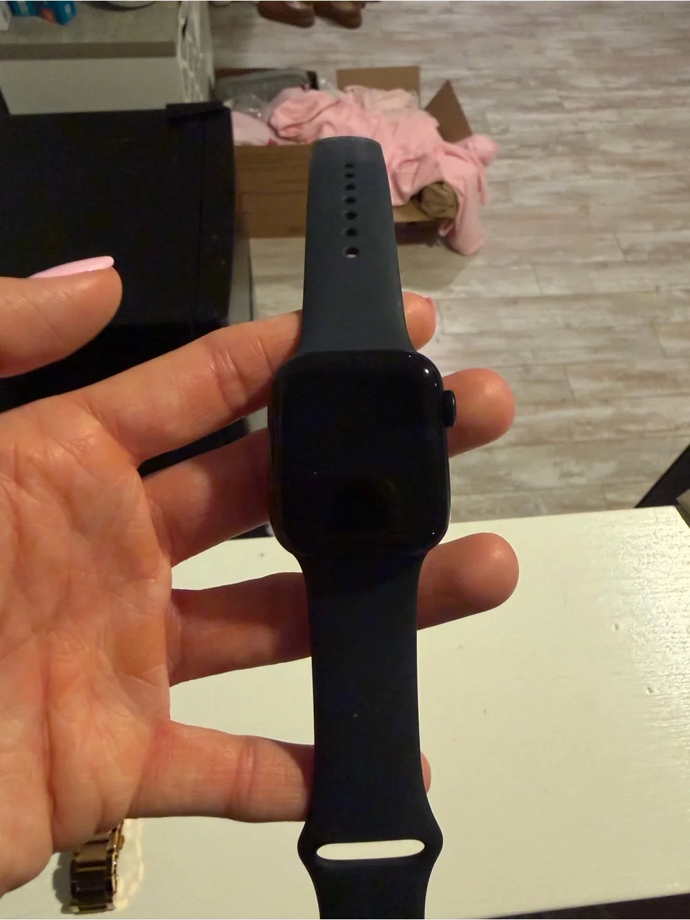 Apple Smartwatch with Black Sport Band